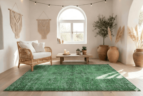 Moss Green Vintage Rug - G452