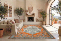 Spicy orange vintage rug - G284