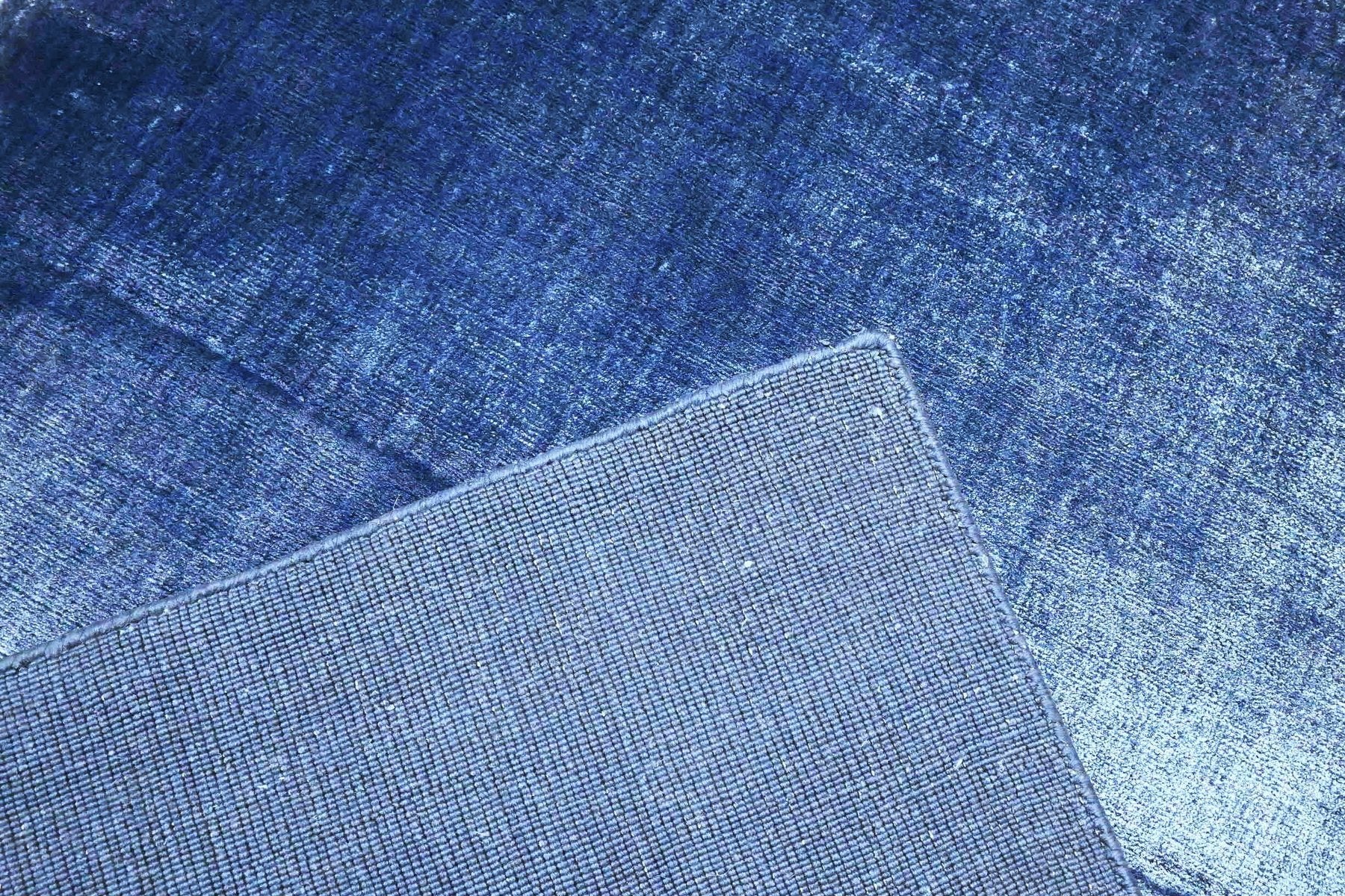 Luxe effen blauwe loper - G350