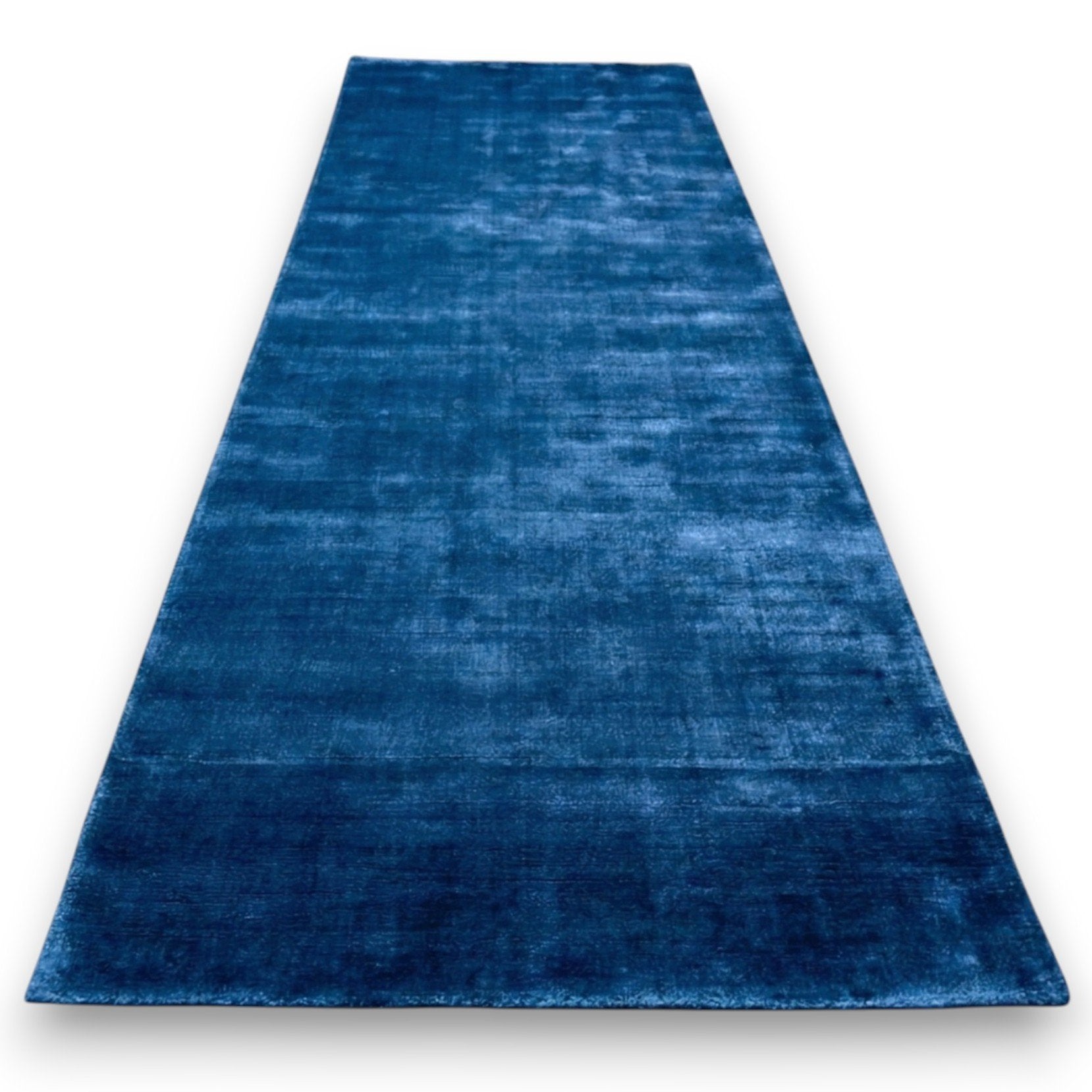 Luxe effen blauwe loper - G350