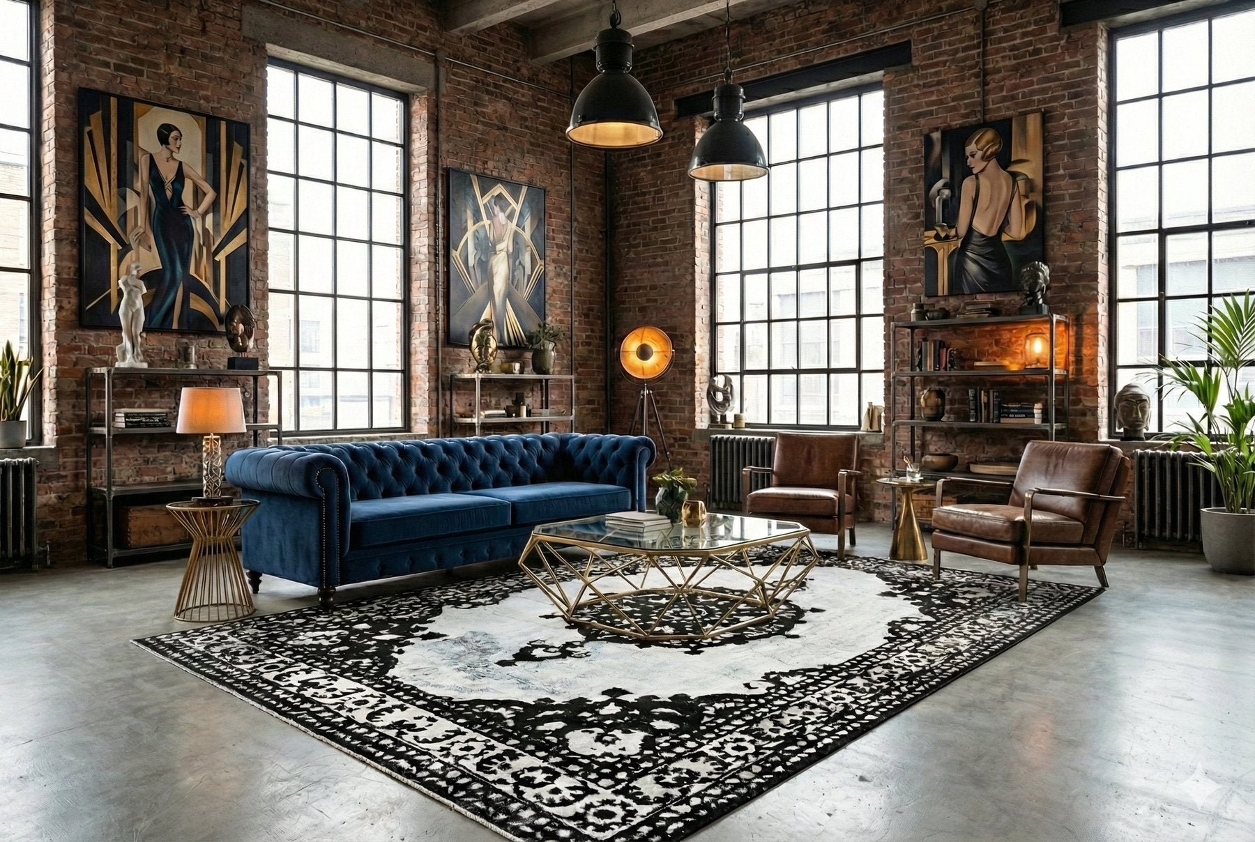 XXL vintage vloerkleed - G162