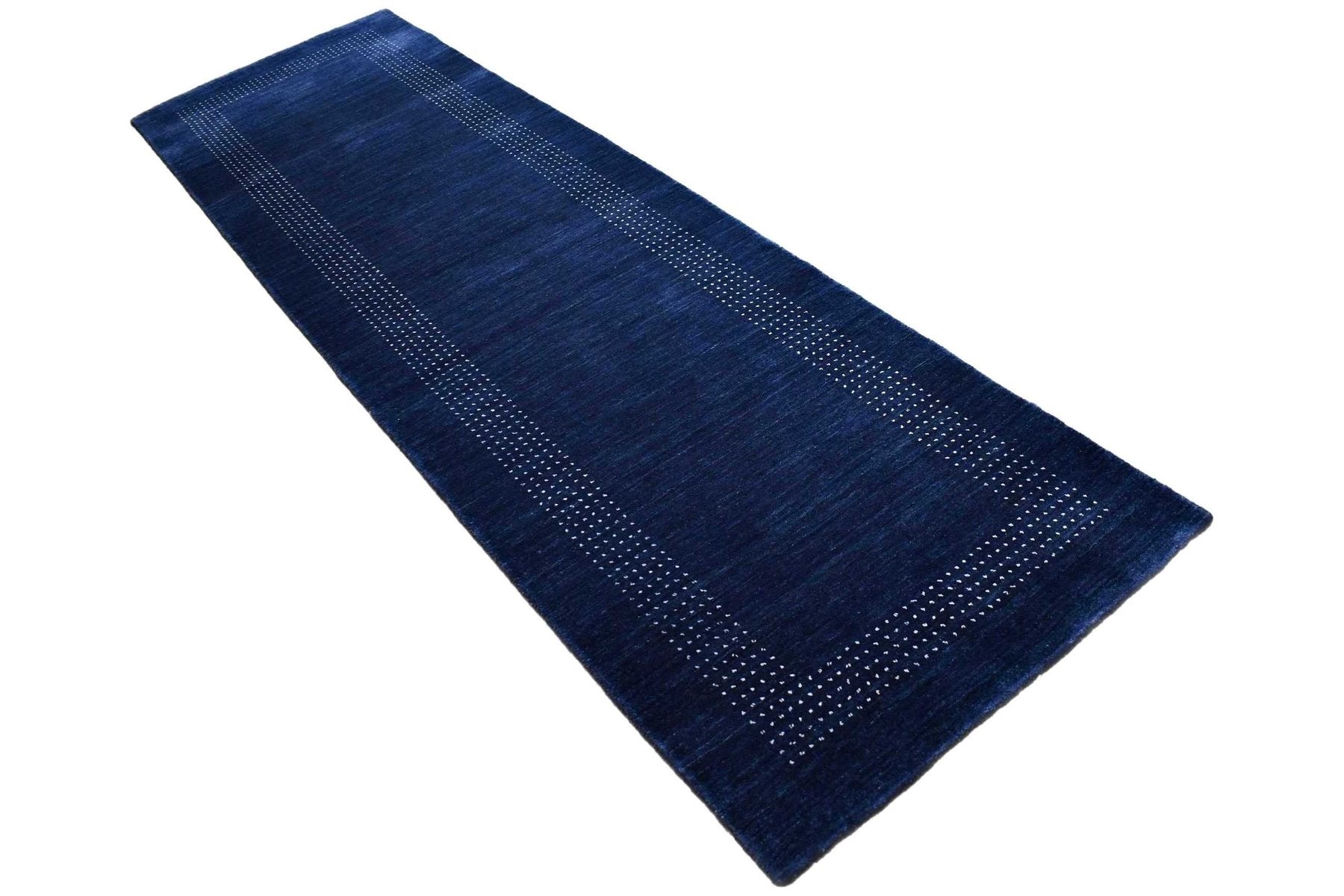 Moderne blauwe loper - D658