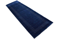 Moderne blauwe loper - D658