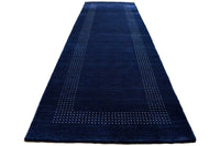 Moderne blauwe loper - D658
