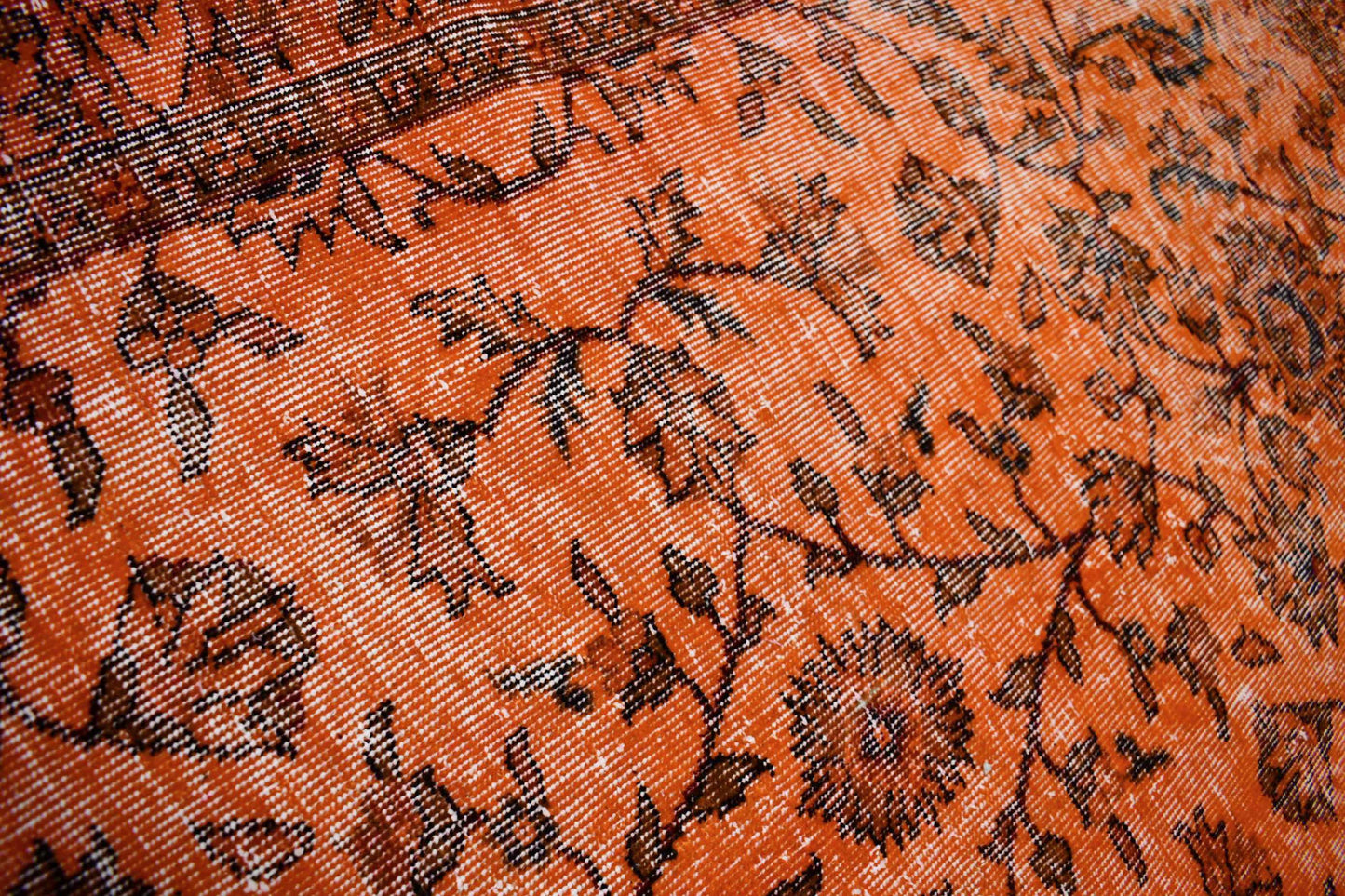 Oranje vintage vloerkleed - E169