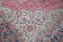 Impressive old pink vintage rug - G288