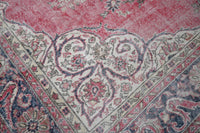 Impressive old pink vintage rug - G288