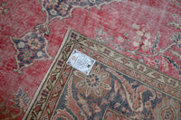 Impressive old pink vintage rug - G288