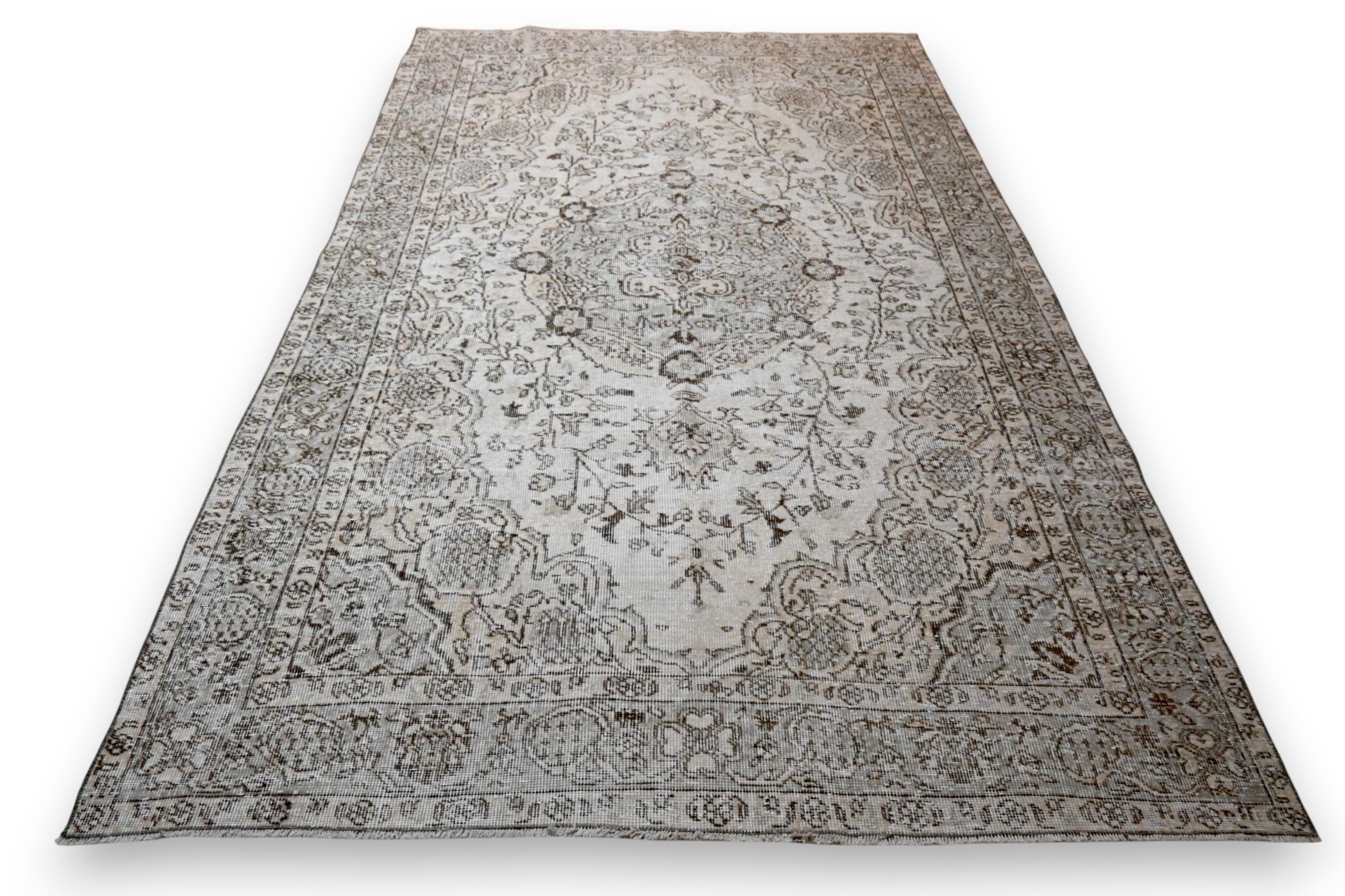 Beige vintage vloerkleed - G298