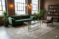 Beige vintage vloerkleed - G298