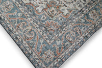 Chic orange vintage rug - G301