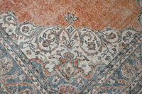 Chic orange vintage rug - G301