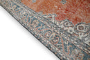 Chic orange vintage rug - G301