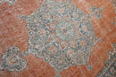 Chic orange vintage rug - G301