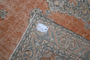 Chic orange vintage rug - G301
