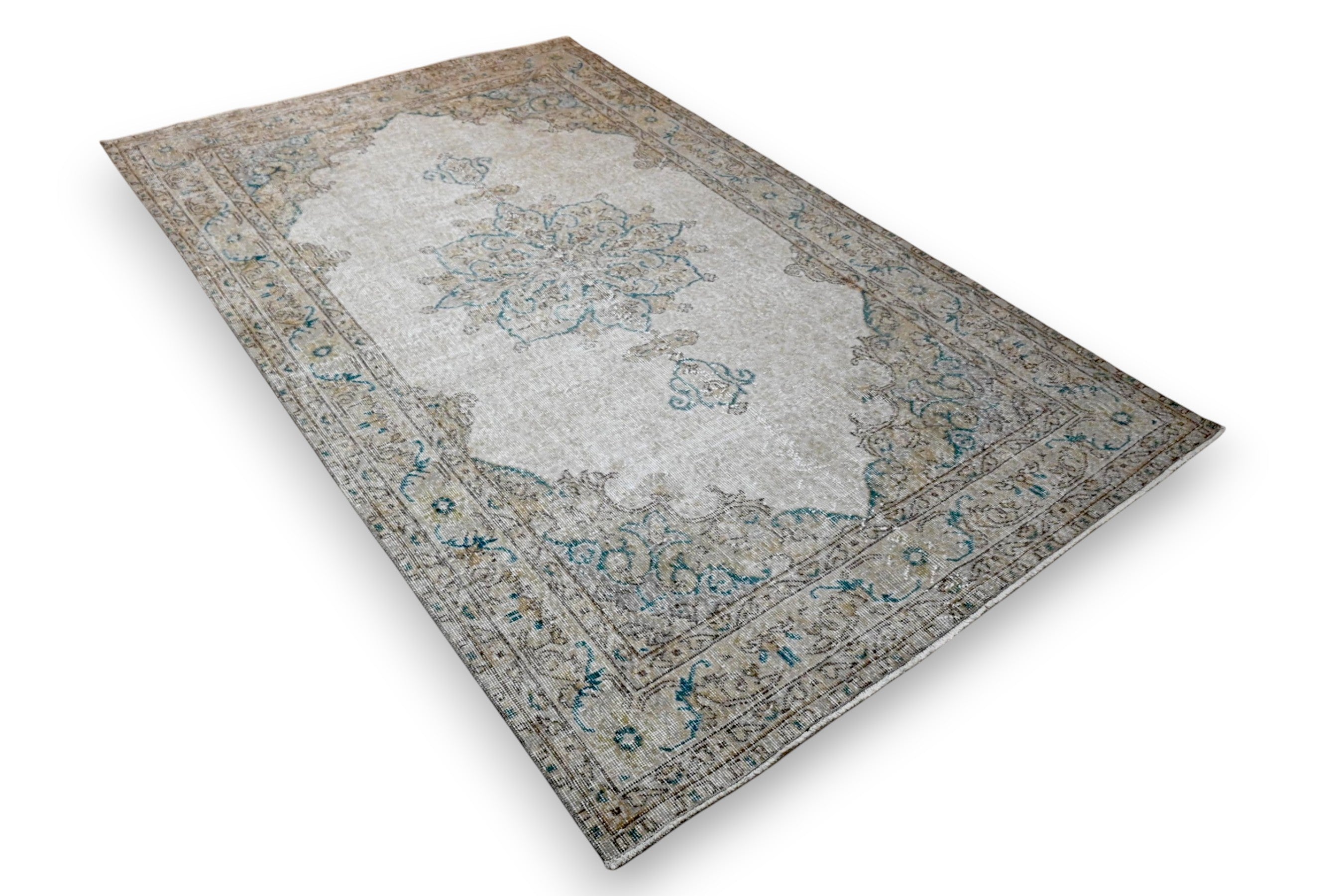 Beige vintage vloerkleed - G302