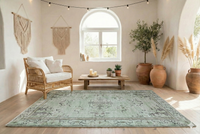 Groen vintage vloerkleed - G303