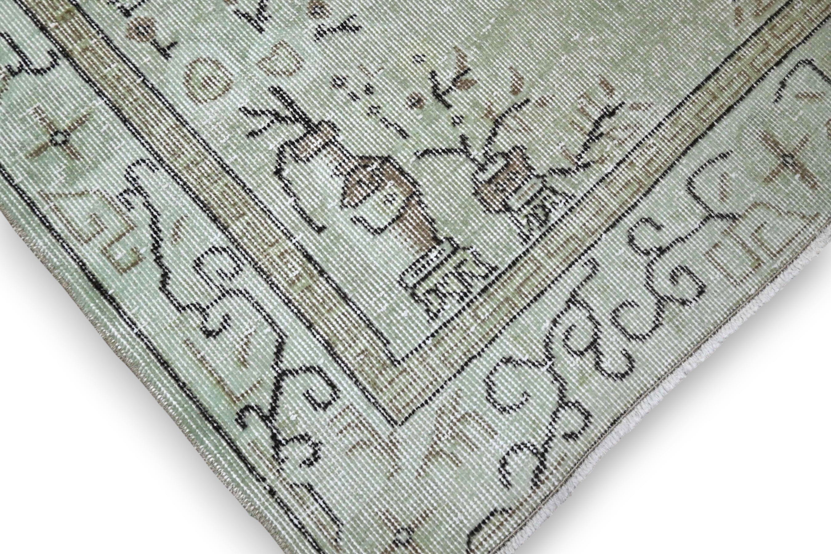 Groen vintage vloerkleed - G303