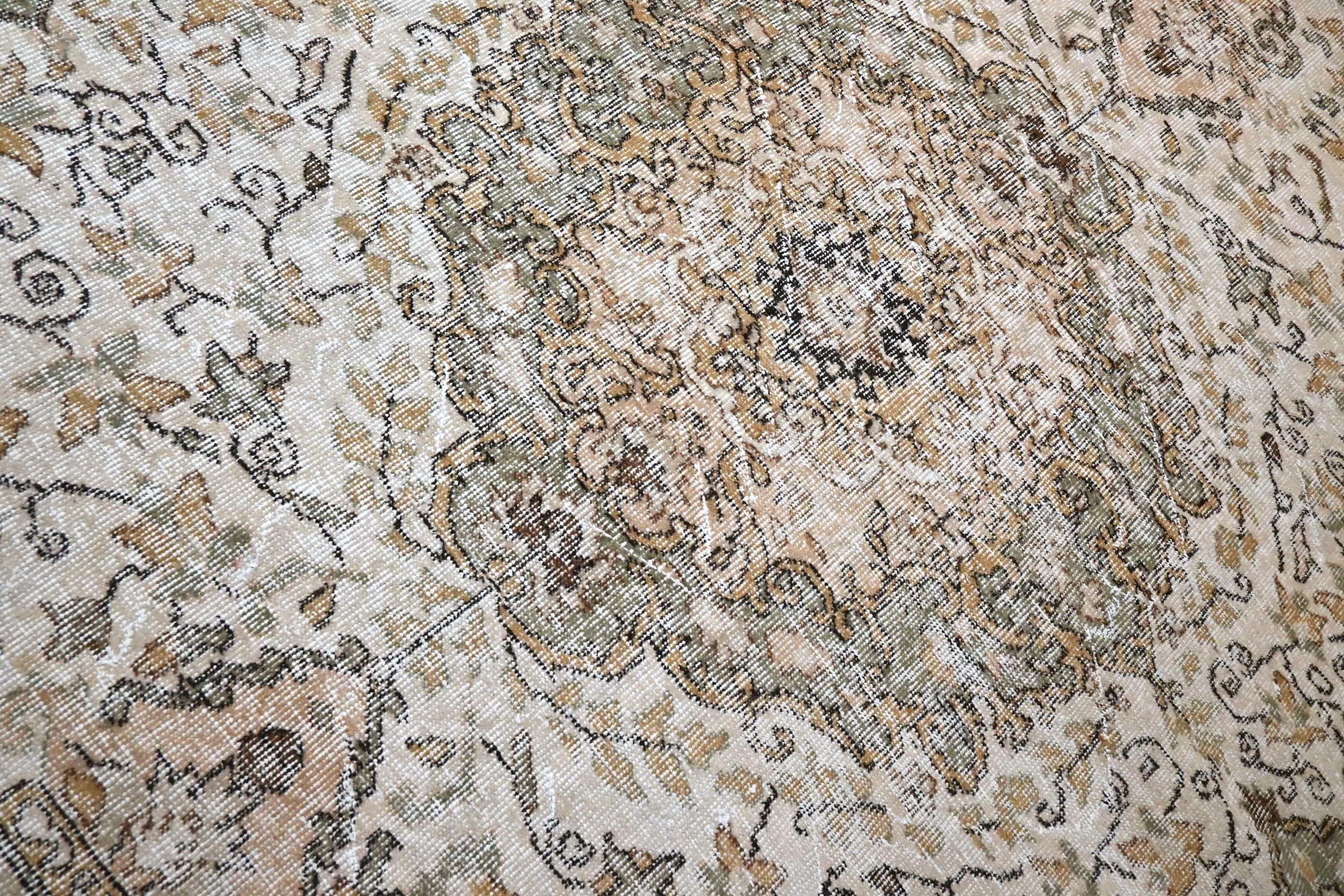 Beige vintage vloerkleed - G305