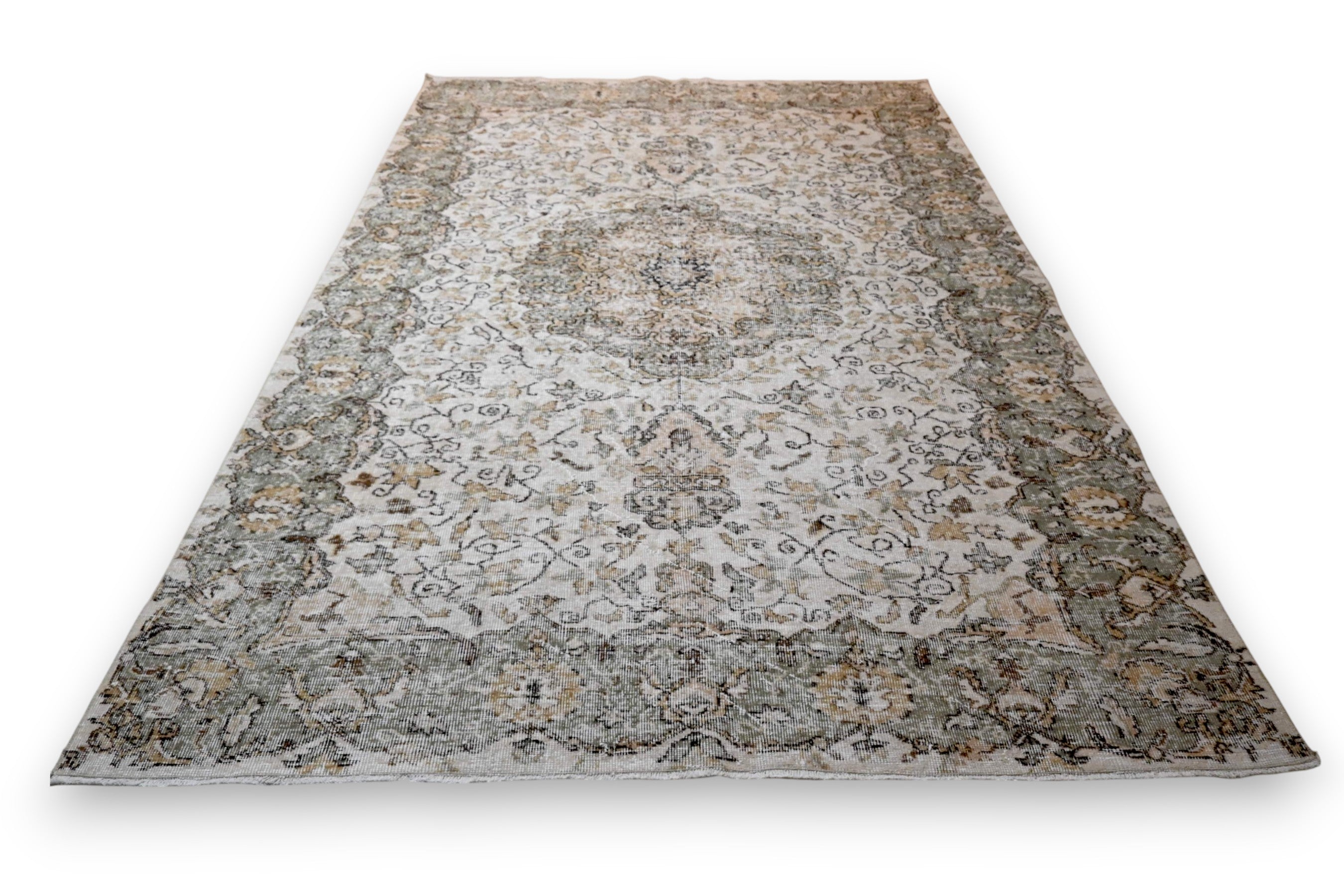 Beige vintage vloerkleed - G305