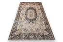 Cozy brown vintage rug - G367