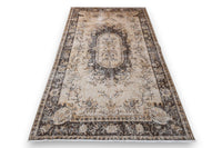 Cozy brown vintage rug - G367