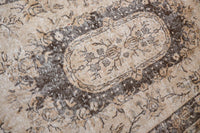 Cozy brown vintage rug - G367