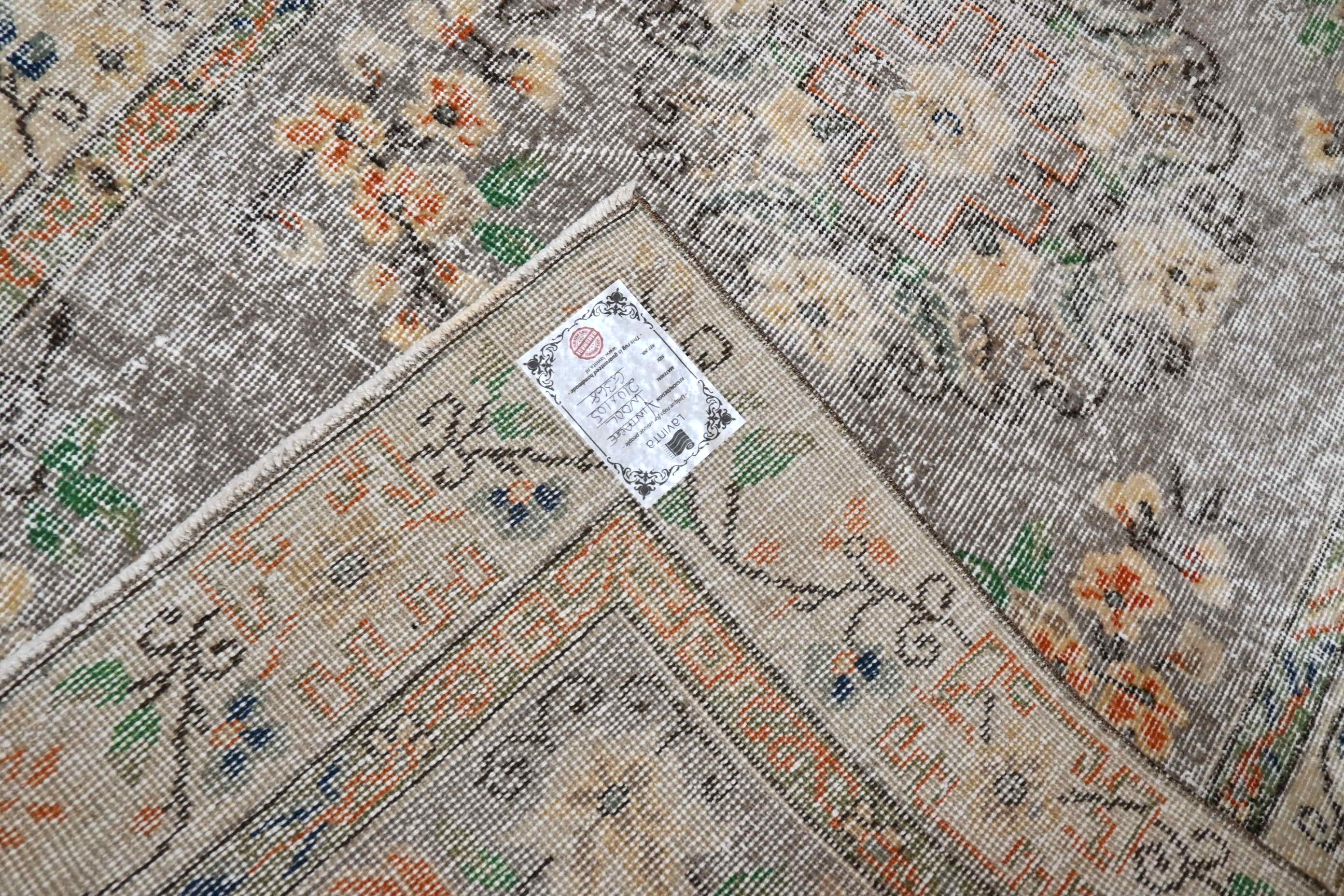 Etnisch grijs vintage vloerkleed - G368