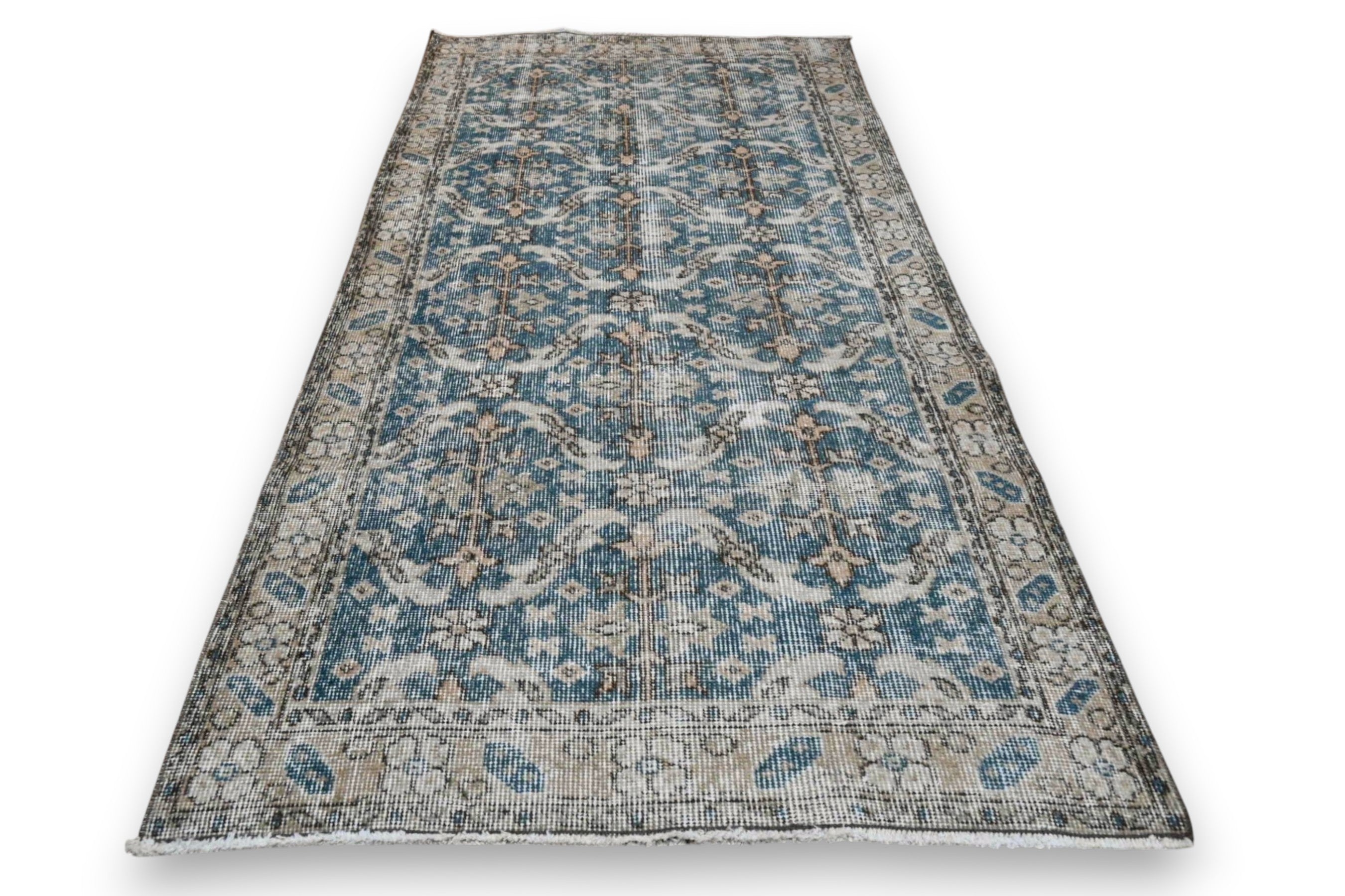 Nostalgic Blue Vintage Rug - G369