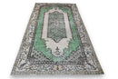 Pastel green vintage rug - G376