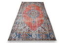 Cozy rusty vintage rug - G378