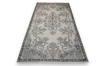 Sierlijk crème vintage vloerkleed 215x110 handgemaakt - G380