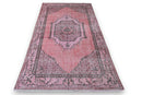Warm pink vintage rug - G383