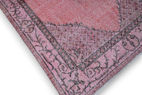 Warm pink vintage rug - G383