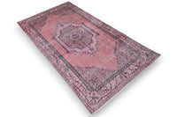 Warm pink vintage rug - G383