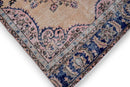 Authentiek beige vintage vloerkleed handgemaakt - G389