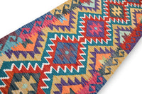 Amira kelim loper 200x60 cm - boho regenboog - G404