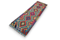Amira kelim loper 200x60 cm - boho regenboog - G404