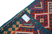 Amira kelim loper 200x60 cm - indigo medallion - G406