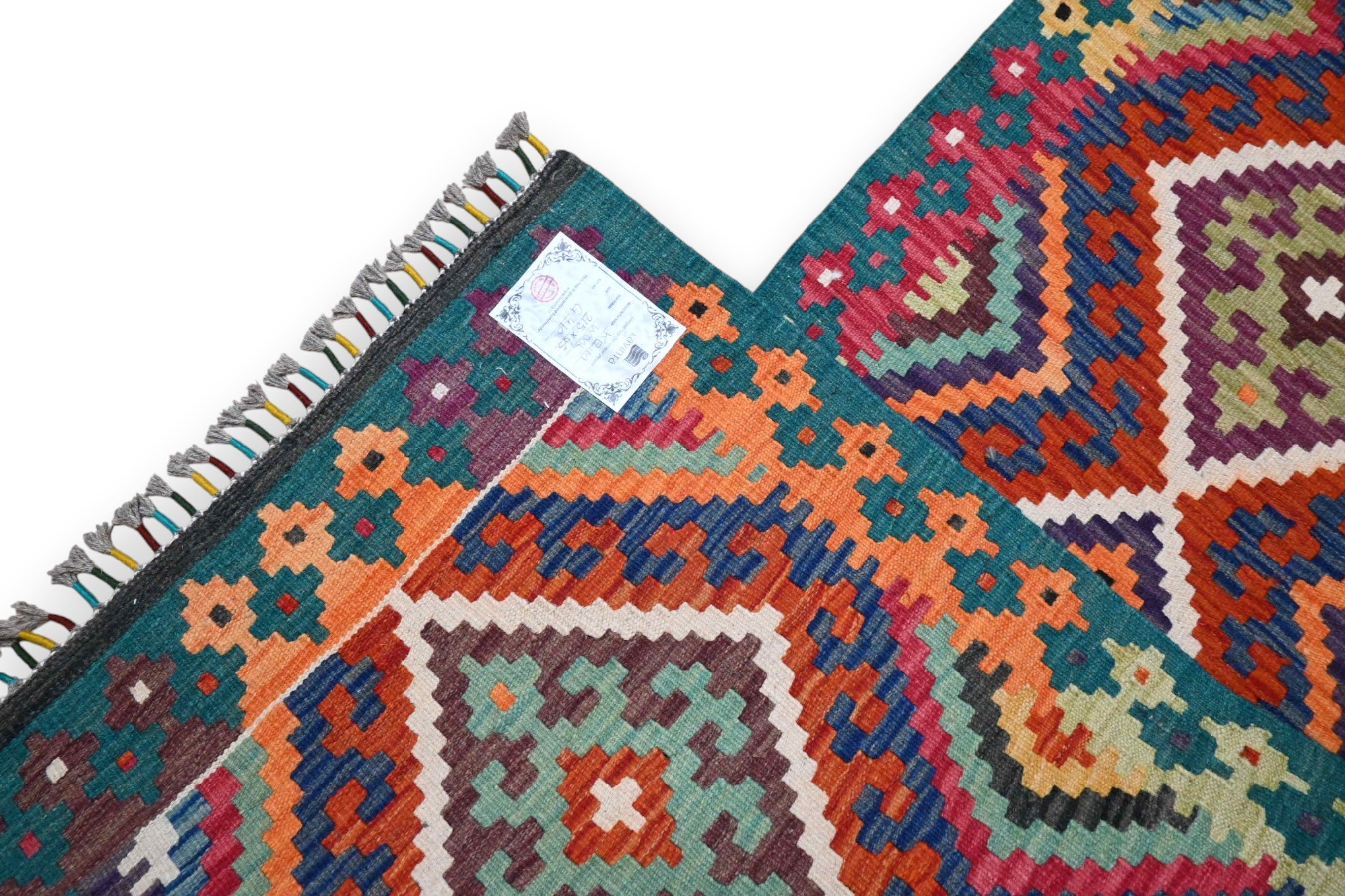 Amira kelim loper 200x60 cm - bordeaux nacht - G410