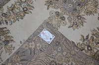 Botanisch crème vintage vloerkleed laagpolig - G411