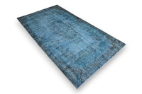 Deep blue vintage rug - G444