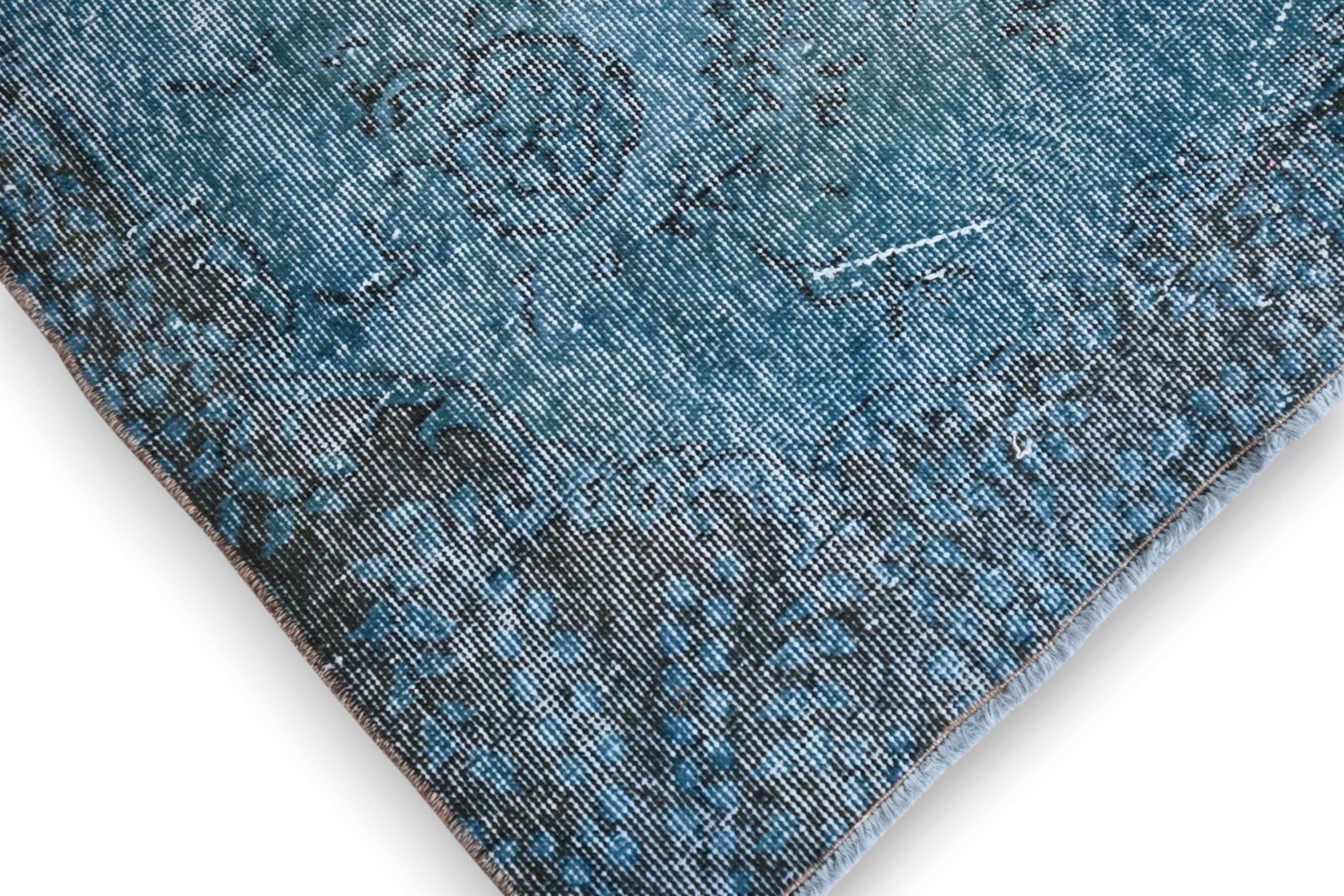 Deep blue vintage rug - G444
