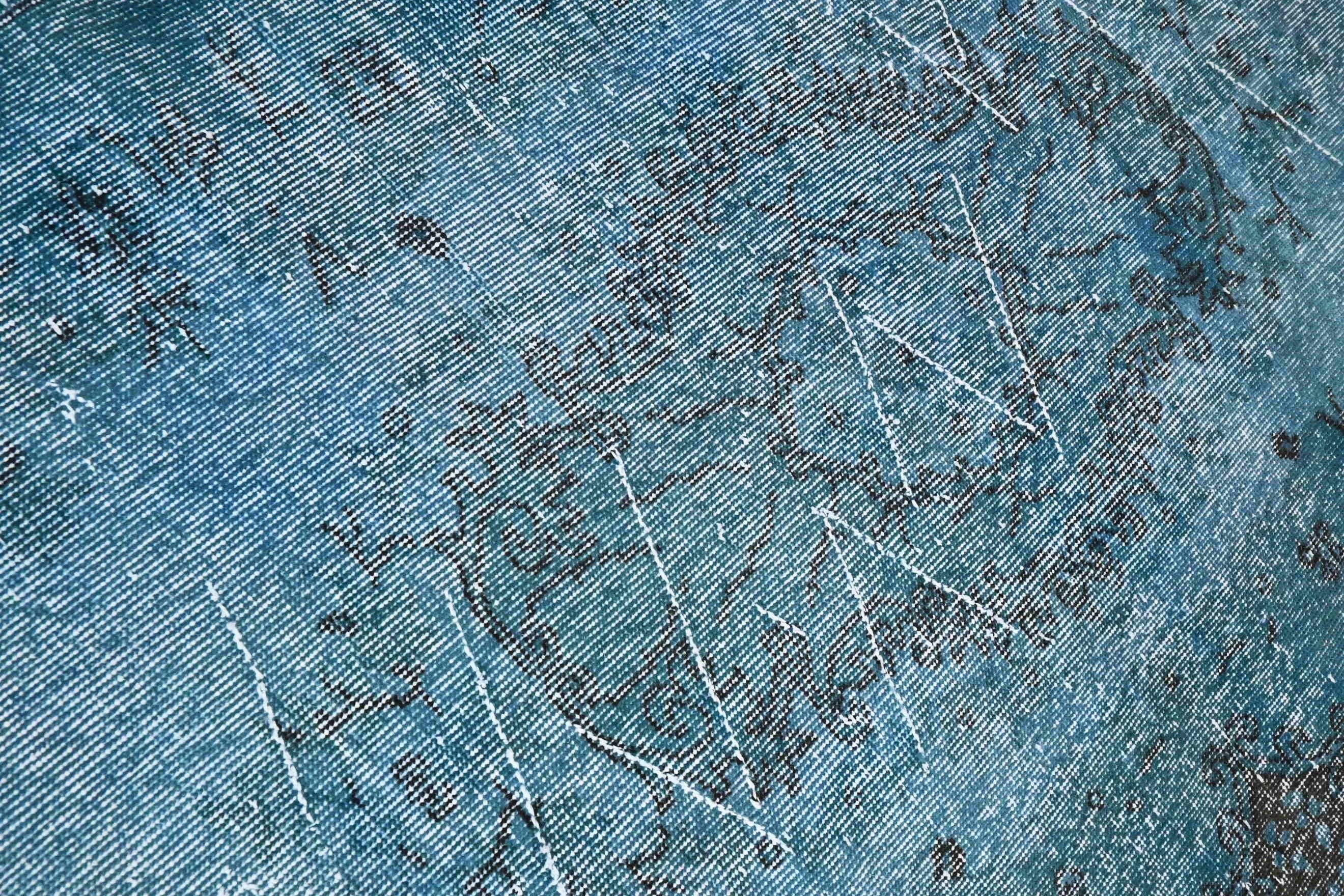 Deep blue vintage rug - G444