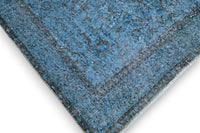 Royal blue vintage rug - G445