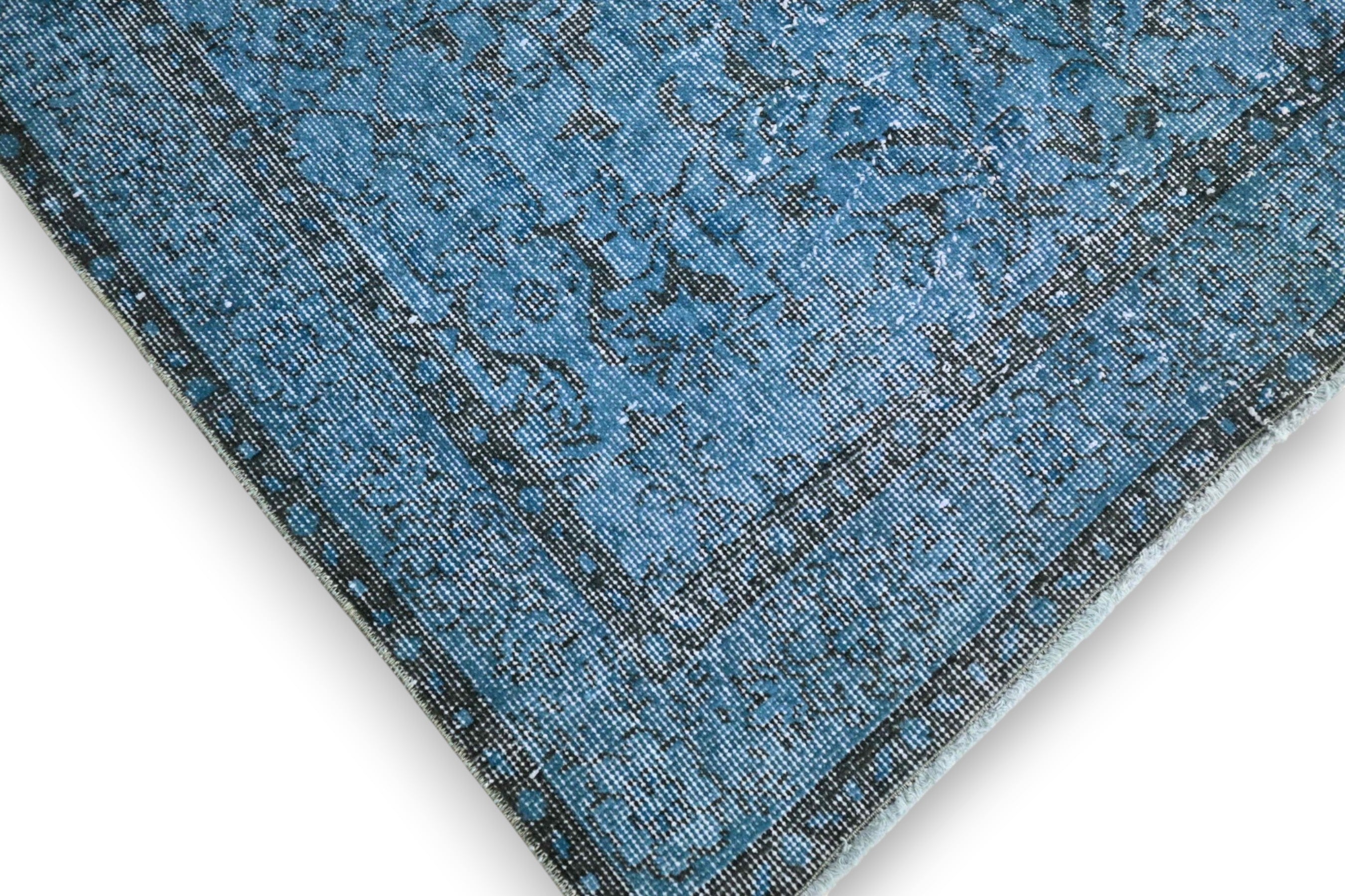 Royal blue vintage rug - G445