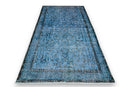 Royal blue vintage rug - G445