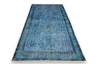 Royal blue vintage rug - G445