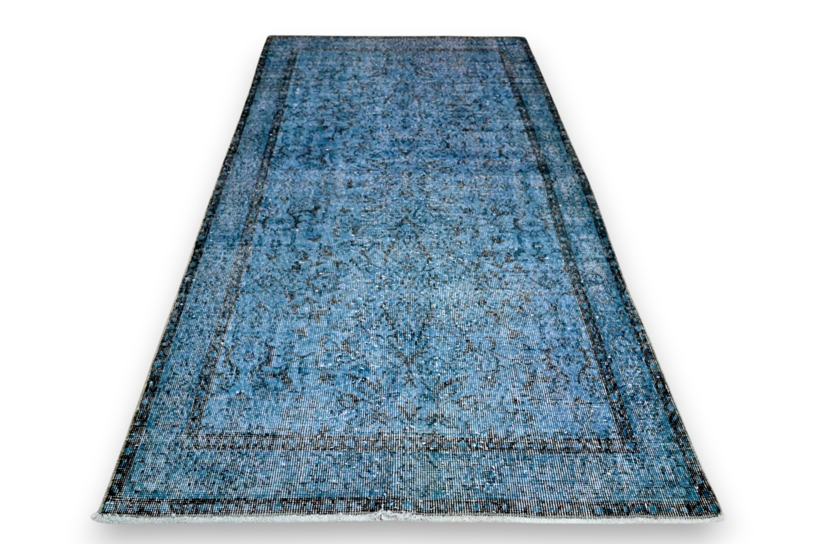 Royal blue vintage rug - G445