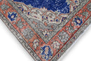 Classic cobalt blue vintage rug - G447